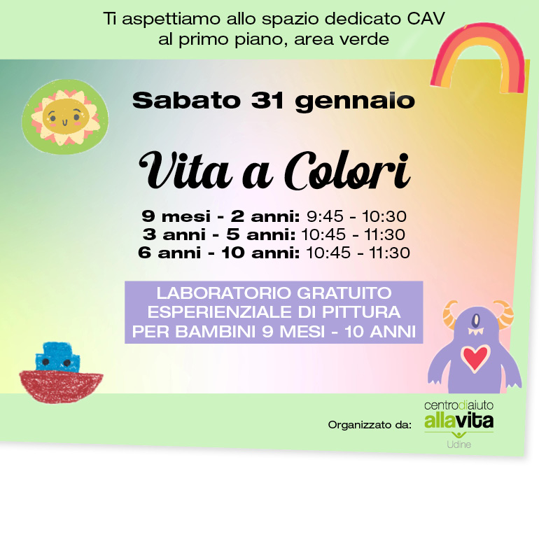 Vita a Colori: laboratorio gratuito di pittura per bambini